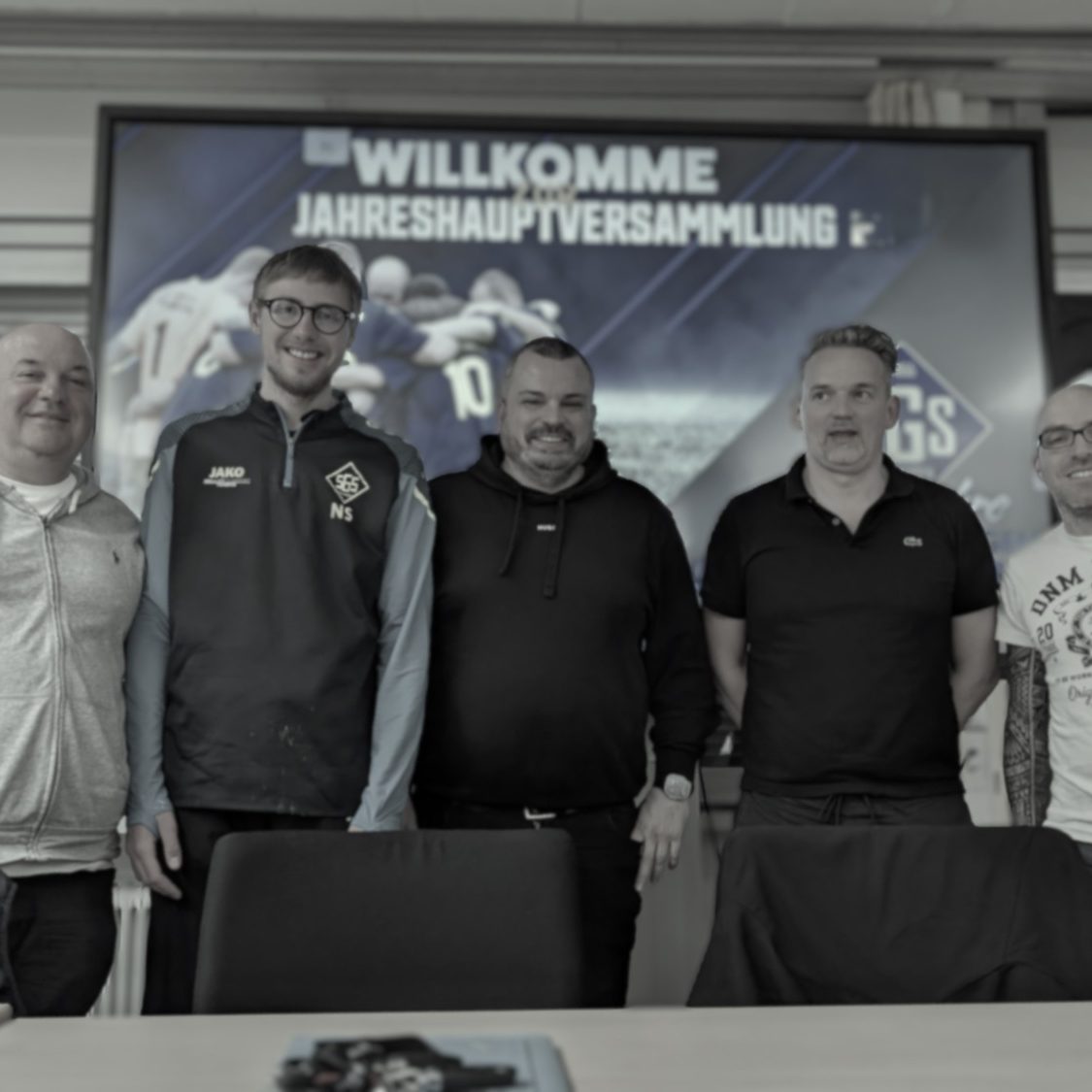 v.l.: A. Krdzalic (Kassenwart), N. Schuster (Jugendwart), A. Major (1. Vors.), A. Kühn (2. Vors.), B. Uhlig (Schriftwart).